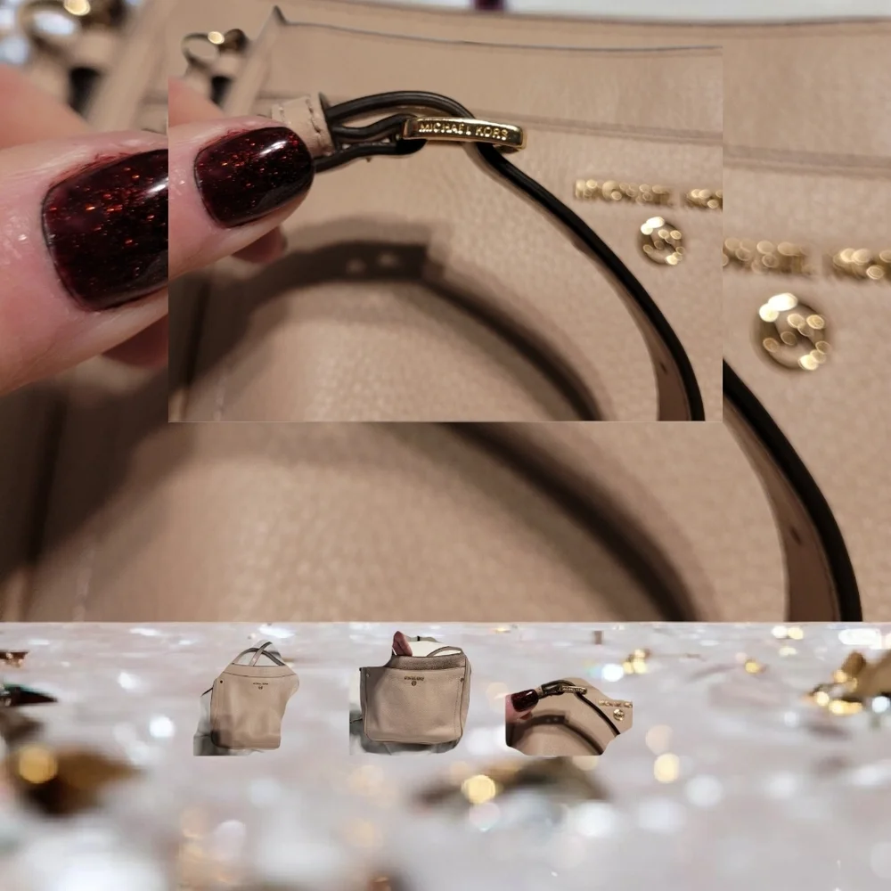 Michael Kors Leather Shoulder Bag.Read Post